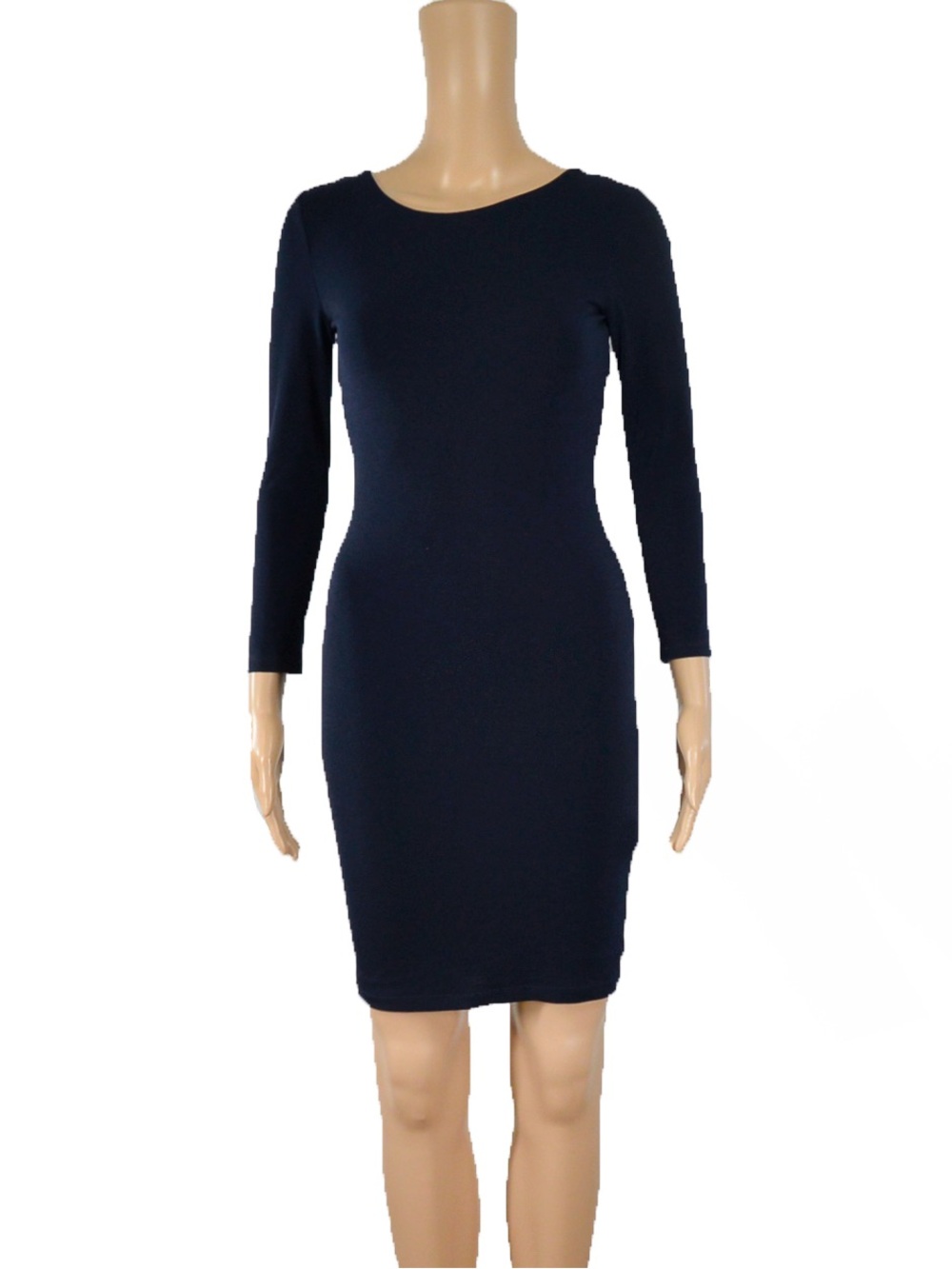 NWT Alice + Olivia Dress Navy Blue Reid Stretch Fitted Crisscross Open Back $297